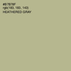 #B7B78F - Heathered Gray Color Image